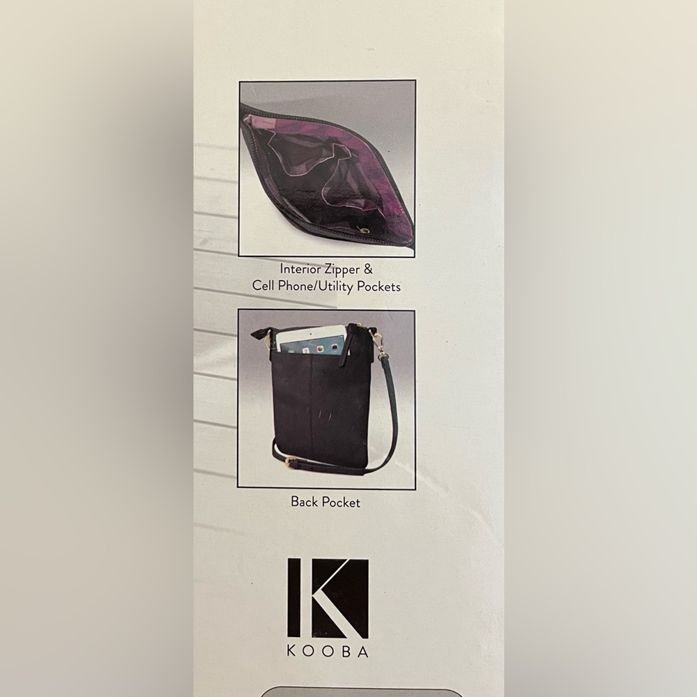 New Kooba Leather Crossbody Bag - Picture 3 of 5